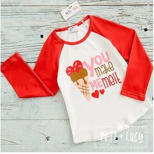Pete+Lucy infant girls raglan shirt - You Make Me Melt